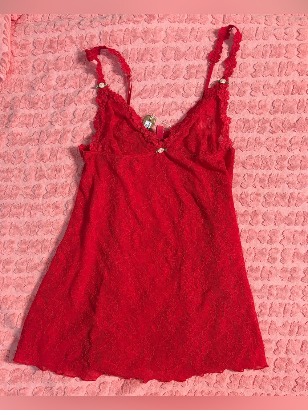 ❤️ SKIMS Stretch Lace Slip Set | Red | S | NWT 🏷️ - Picture 3 of 6
